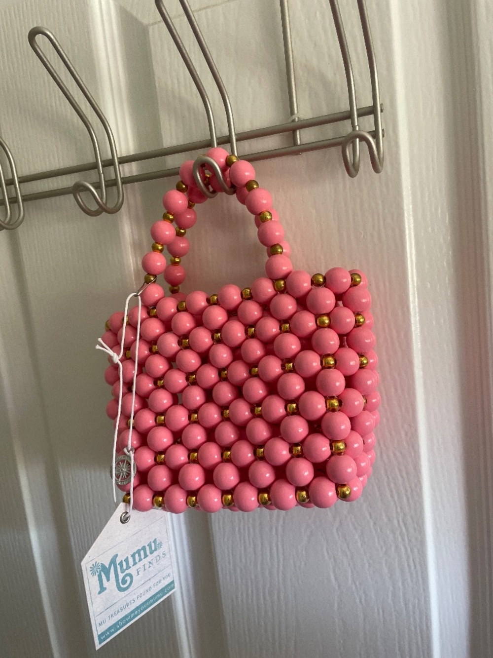 Show me your mumu pink beaded purse - Picture 1 of 1